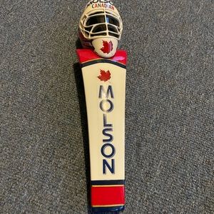 Molson Canadian Hockey Mask Beer Tap Handle